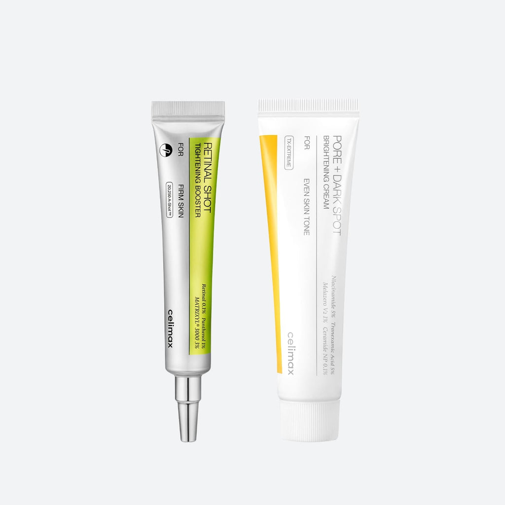 The Vita A Retinal Shot Booster & Pore+Dark Spot Brightening Cream Set
