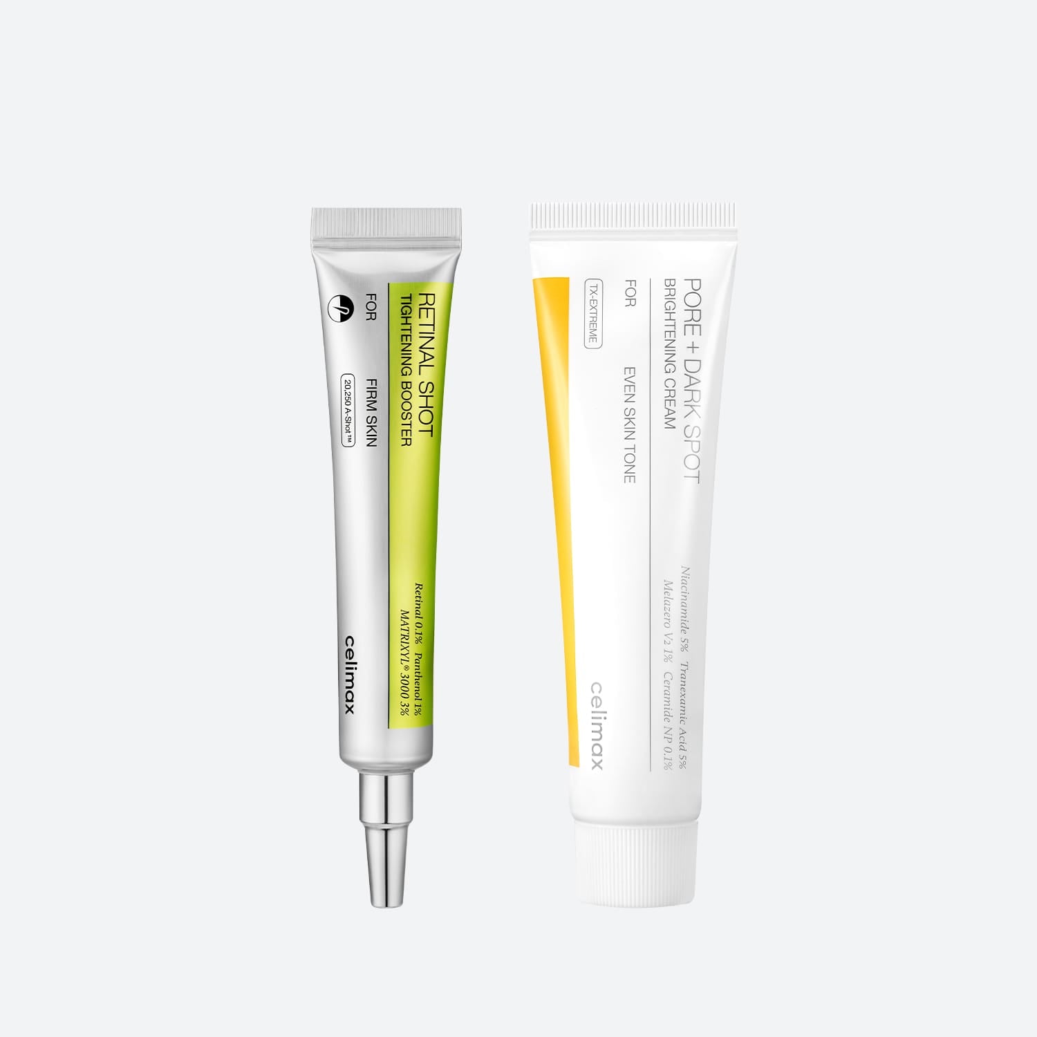 The Vita A Retinal Shot Booster & Pore+Dark Spot Brightening Cream Set